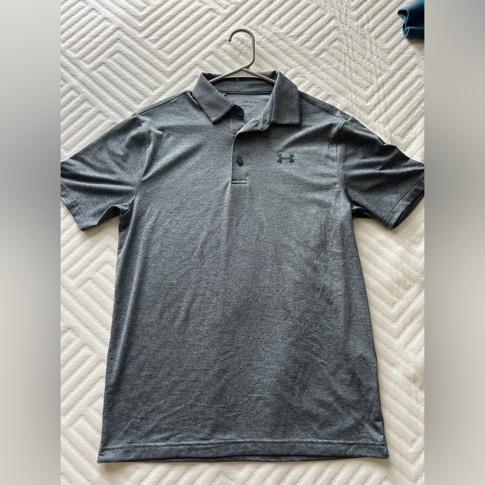 Men’s Under Armour Gray Polo Shirt